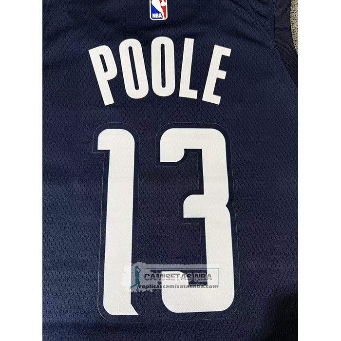Camiseta Washington Wizards Jordan Poole NO 13 Statement 2024-25 Azul